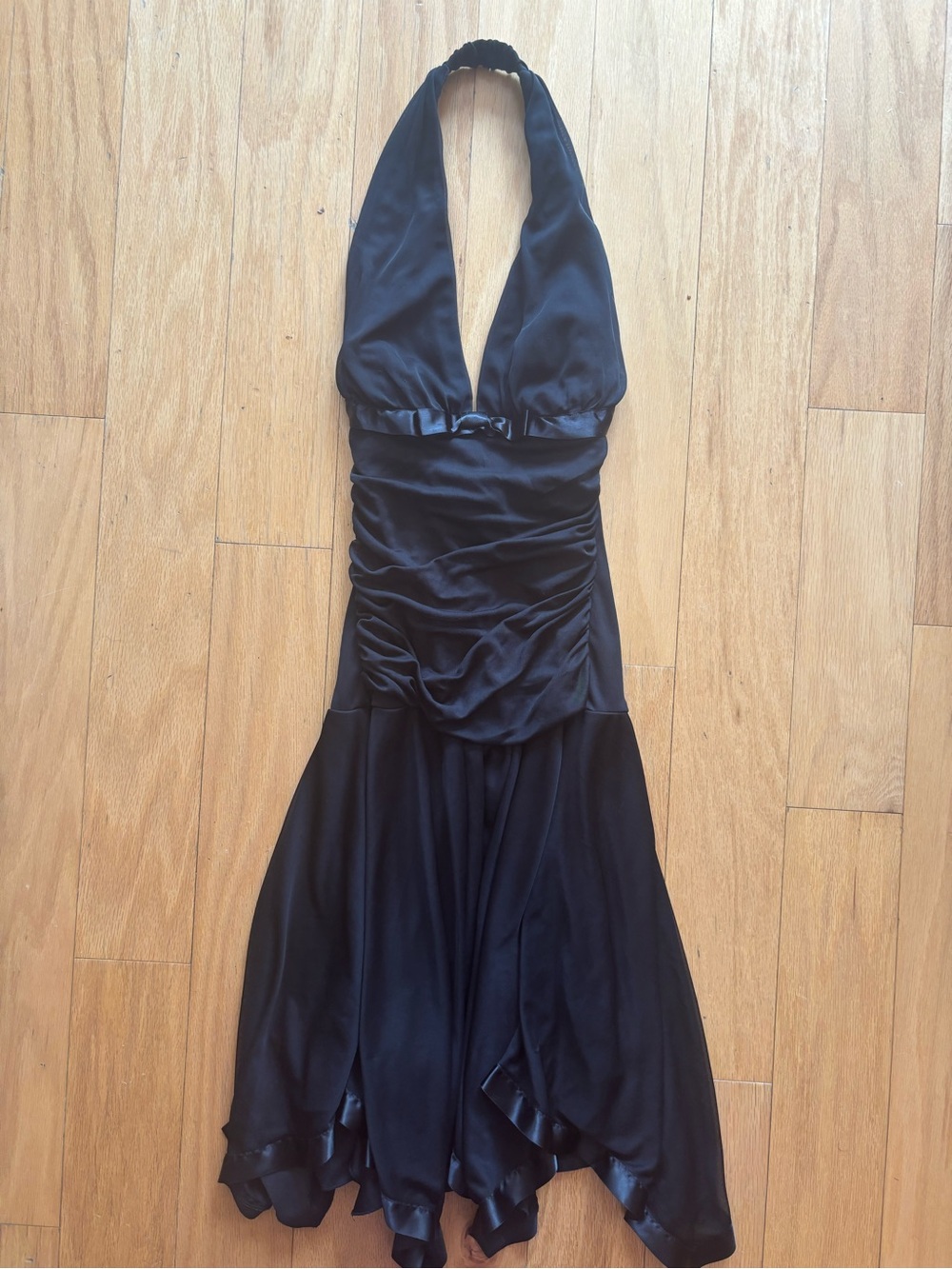 vintage black halter taboo dress